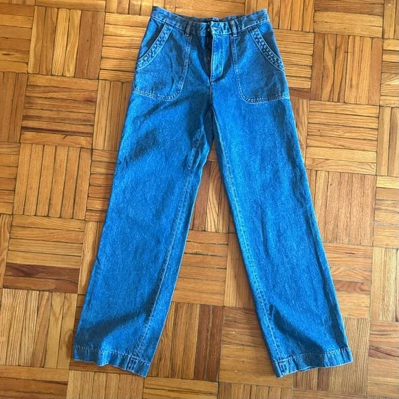 APC Seaside Jeans in Stonewashed Indigo, Size 31.